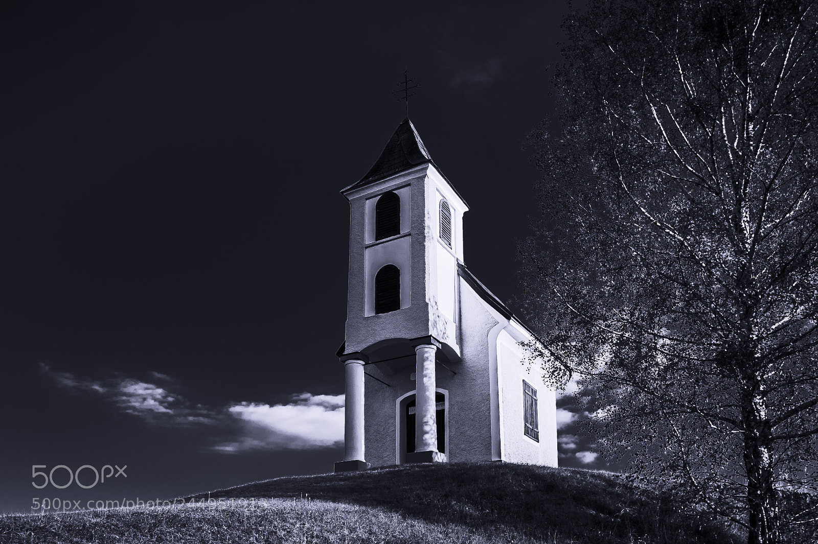 Nikon D700 sample photo. Chapel on the hill photography