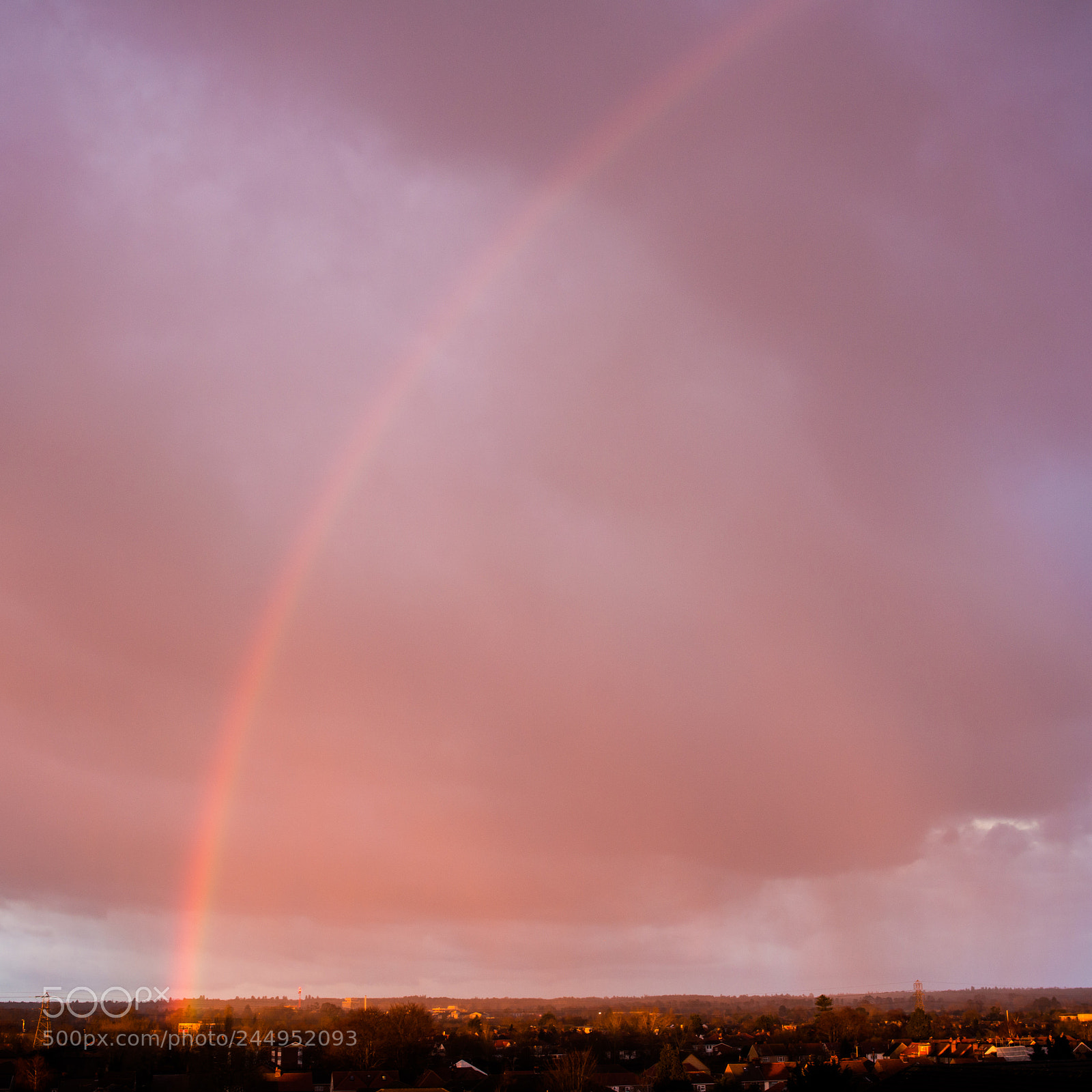 Nikon D800 sample photo. Sunset rainbow photography
