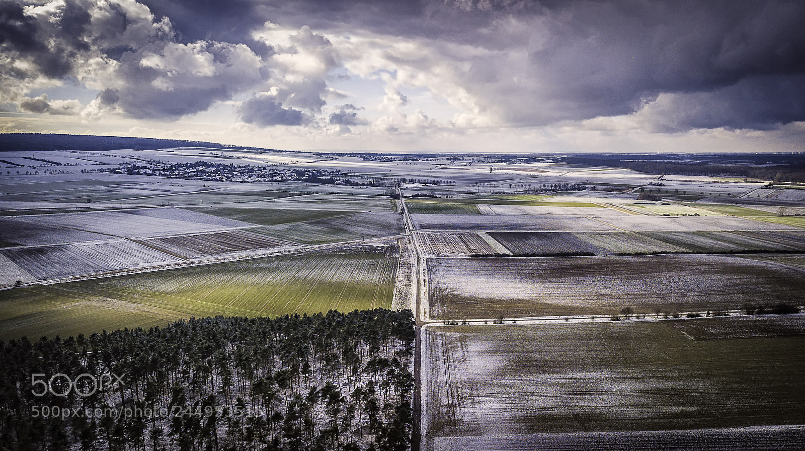 DJI FC220 sample photo. Rieseberg winter photography