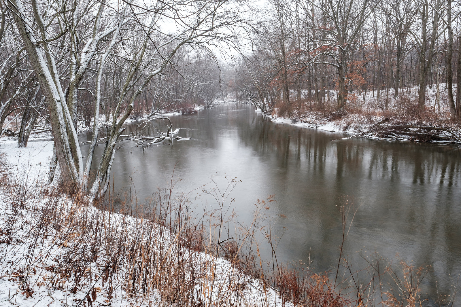 Fujifilm X-T2 sample photo. Winter cuyahoga river photography