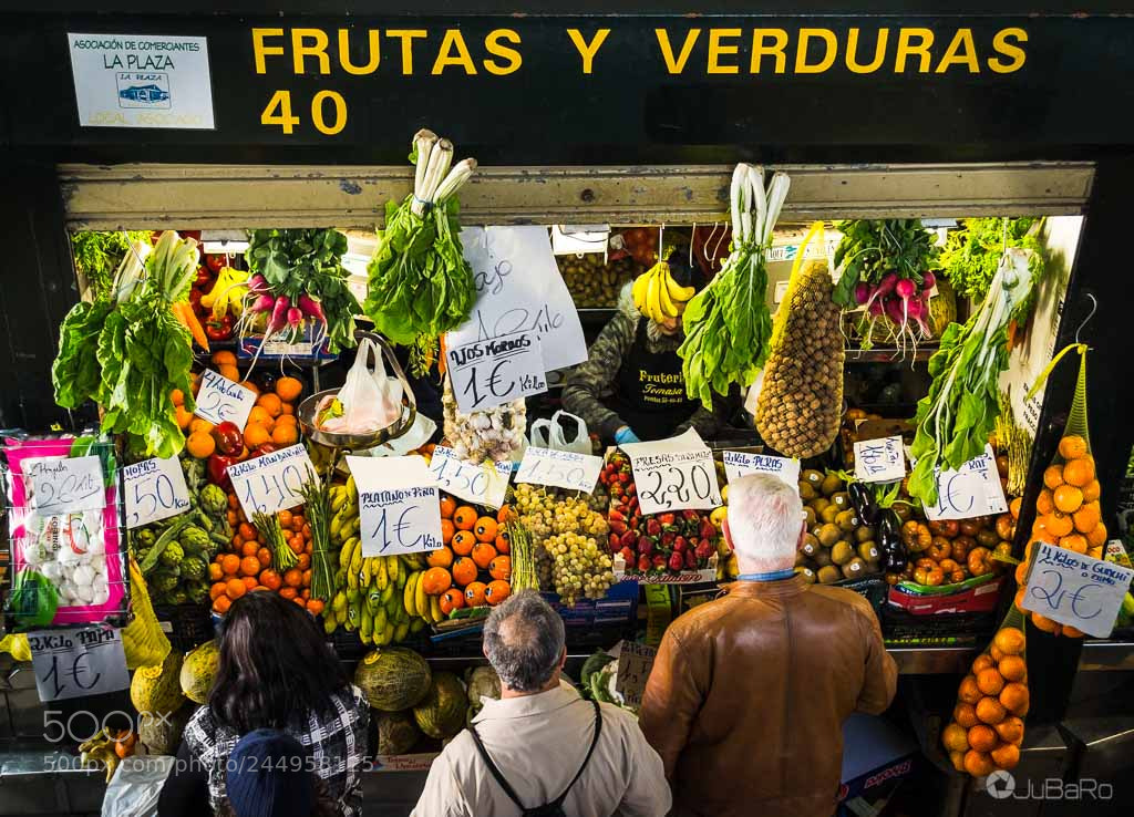 Nikon D3100 sample photo. Frutas y verduras photography