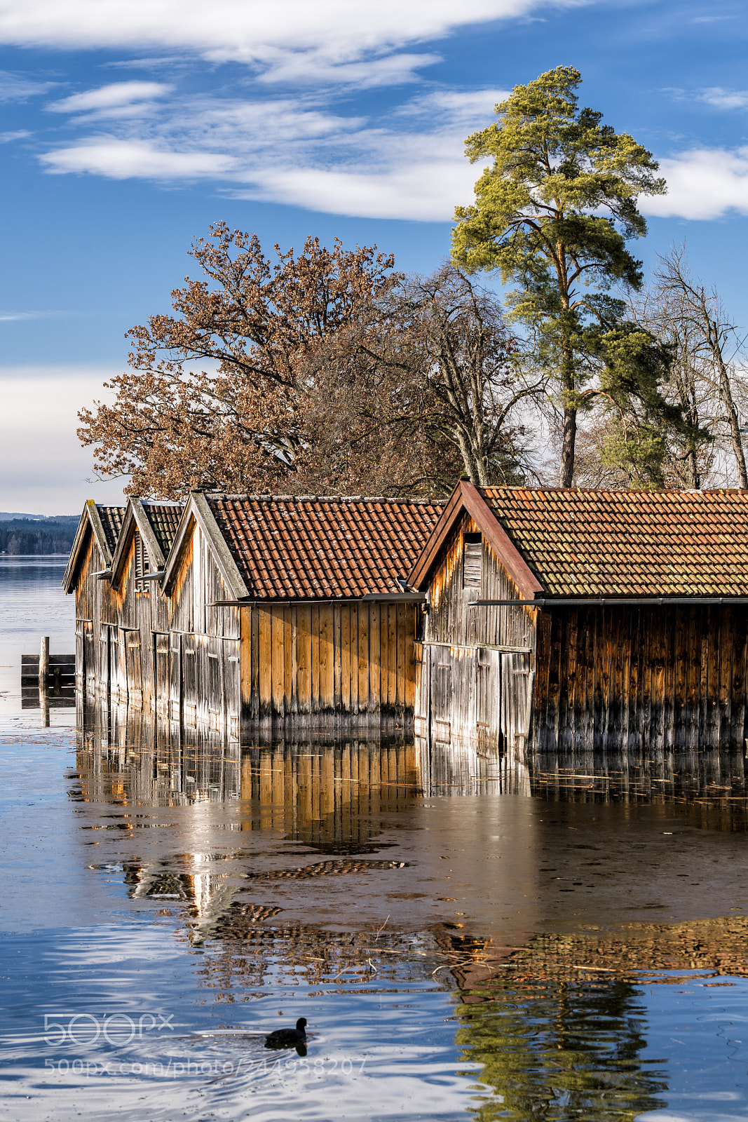 Sony a7R III sample photo. Boathouses at staffelsee photography