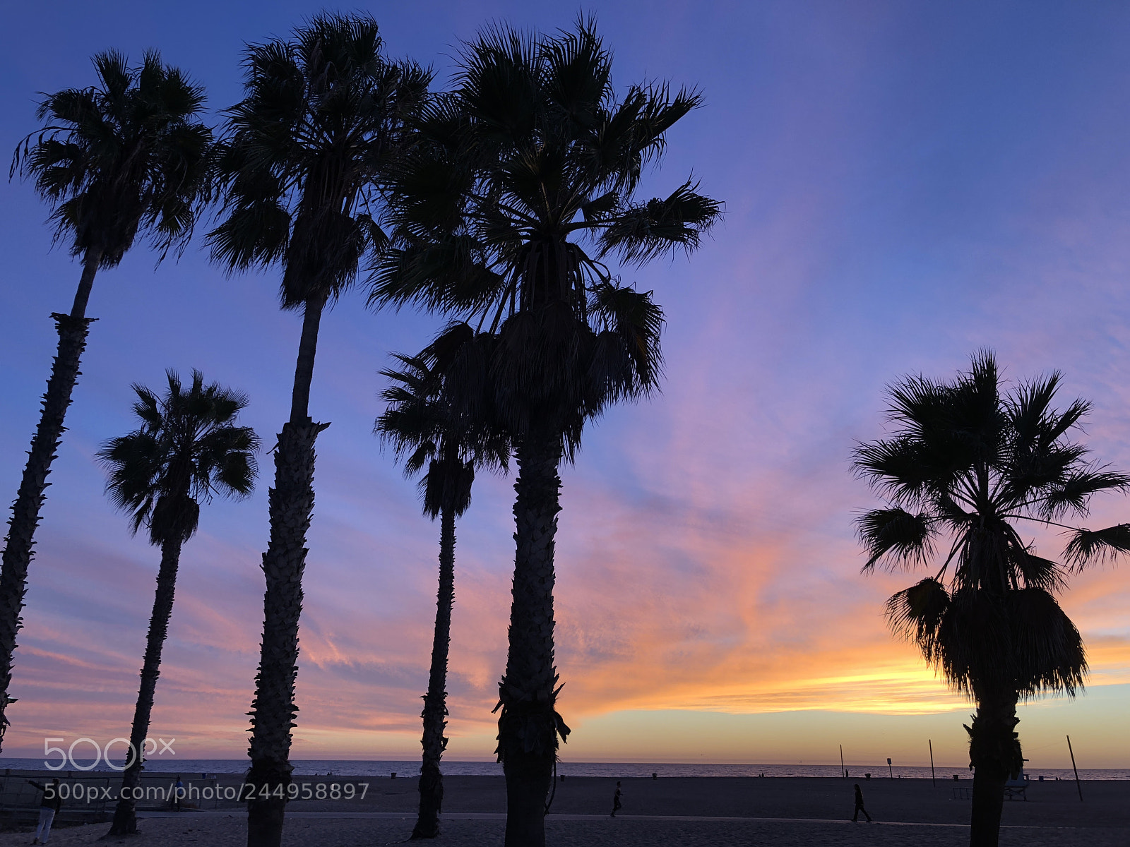 Apple iPhone 8 Plus sample photo. Sunset in la photography
