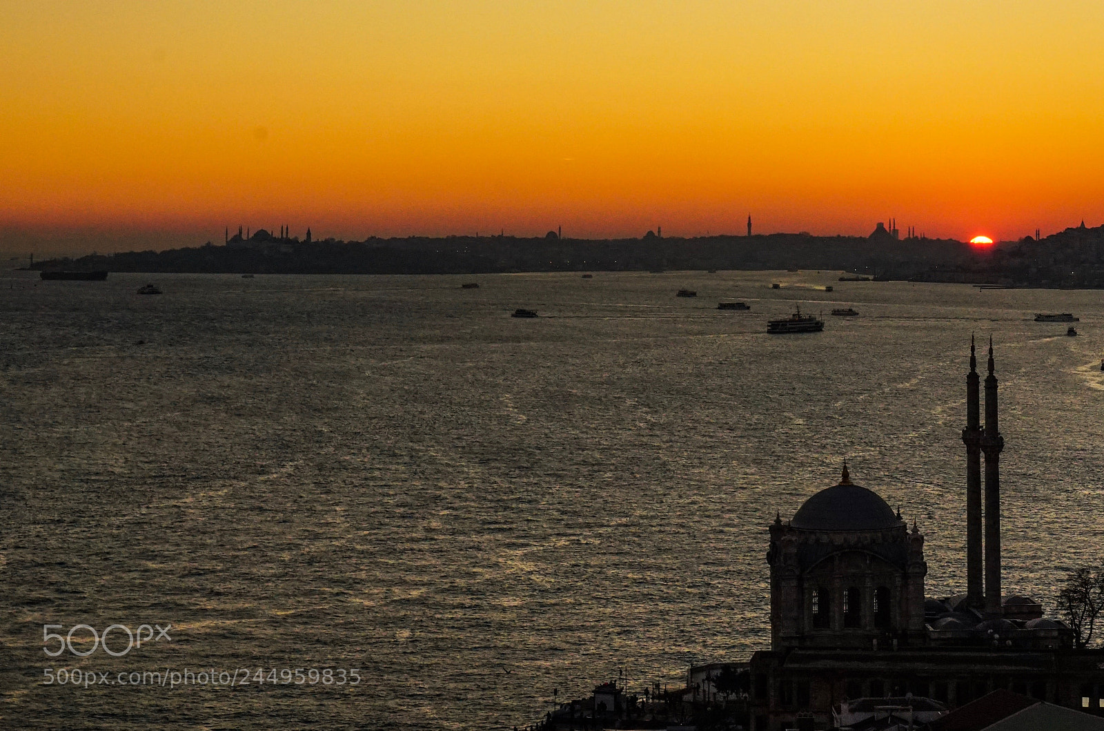 Sony a7R II sample photo. Istanbul sunset photography