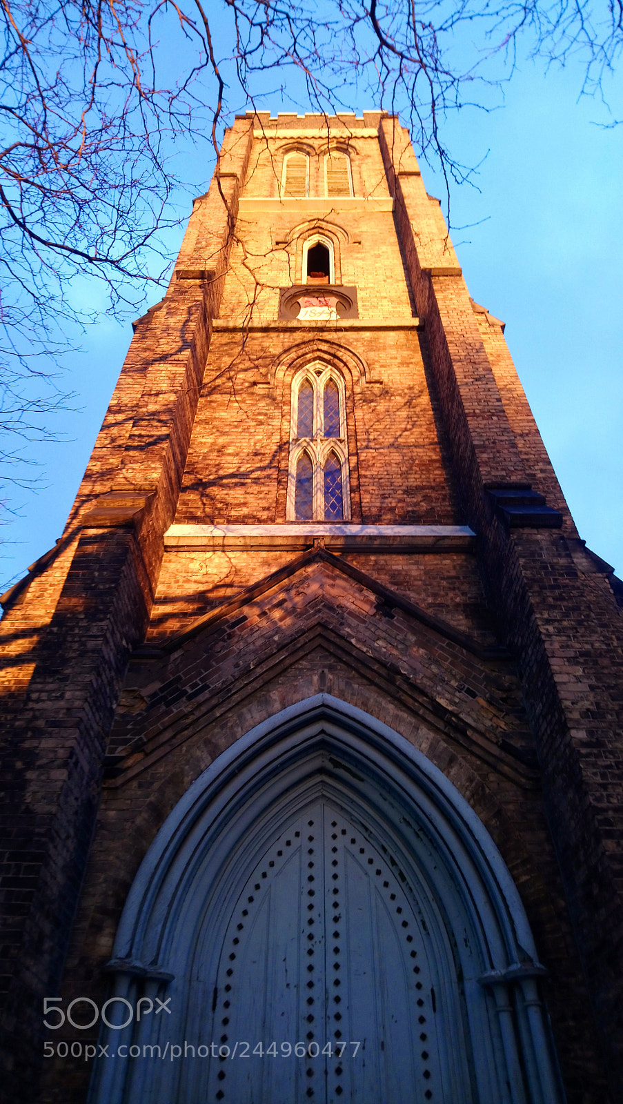 Sony Xperia XA1 Ultra sample photo. Toronto anglican church tower photography