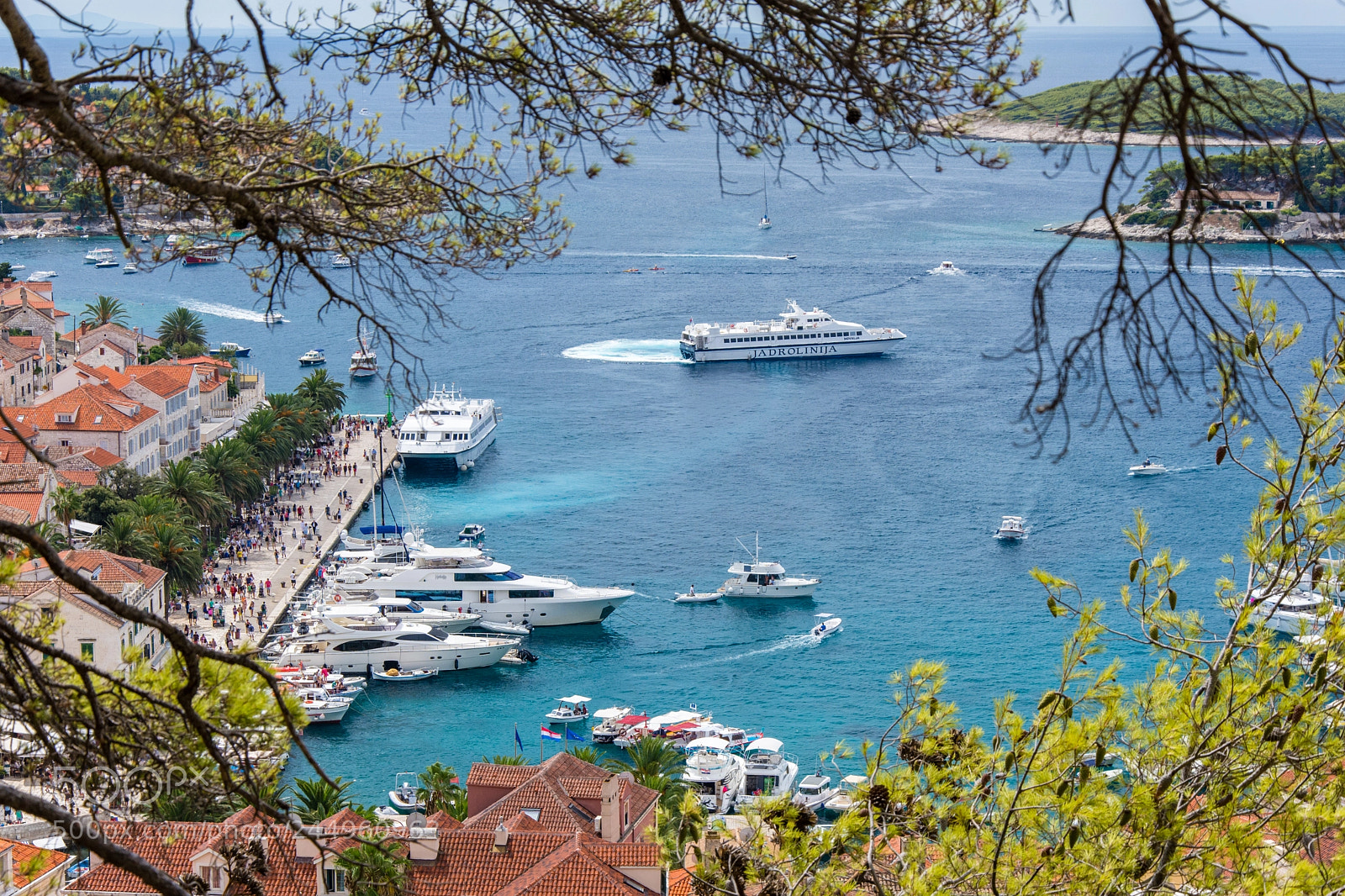 Nikon D7200 sample photo. Harbour of hvar island photography