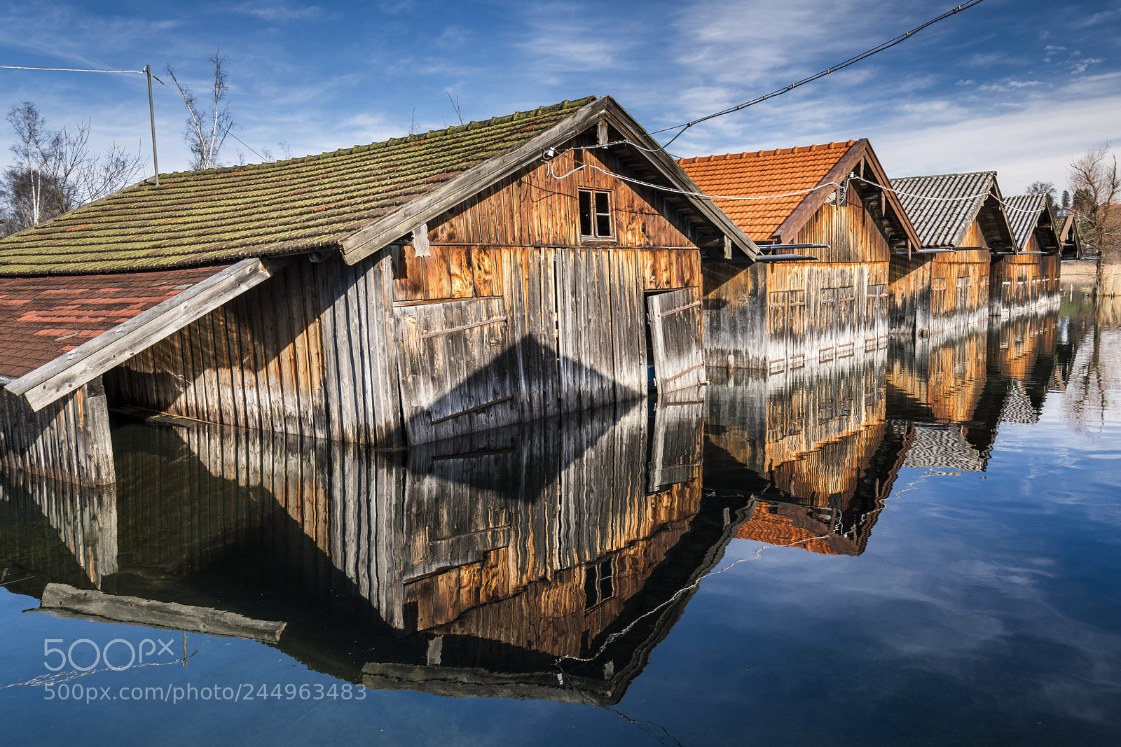 Sony a7R III sample photo. Boathouses at seehausen, staffelsee photography