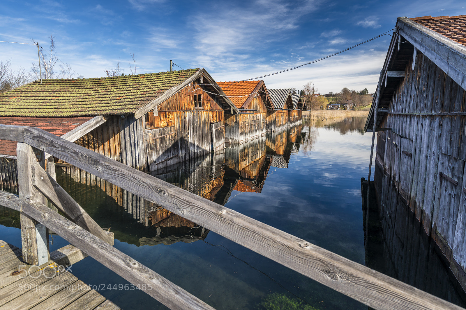Sony a7R III sample photo. Boathouses at seehausen, staffelsee photography