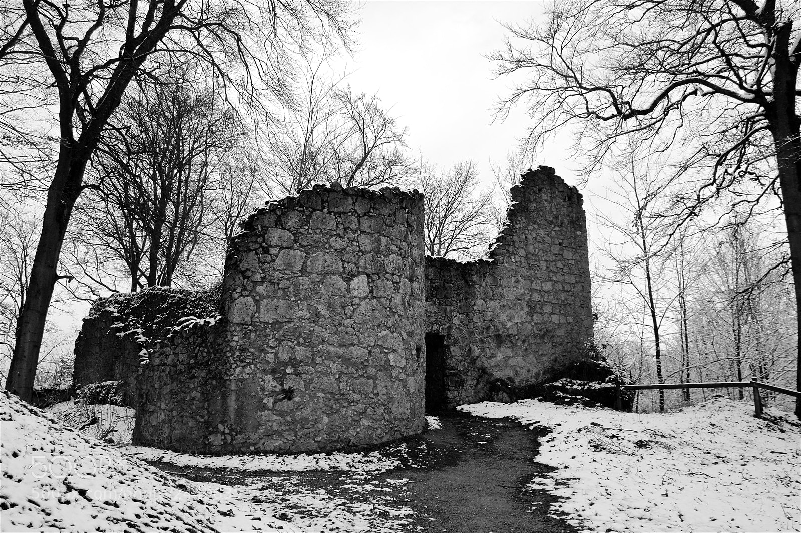 Pentax K-3 II sample photo. Winter castle photography
