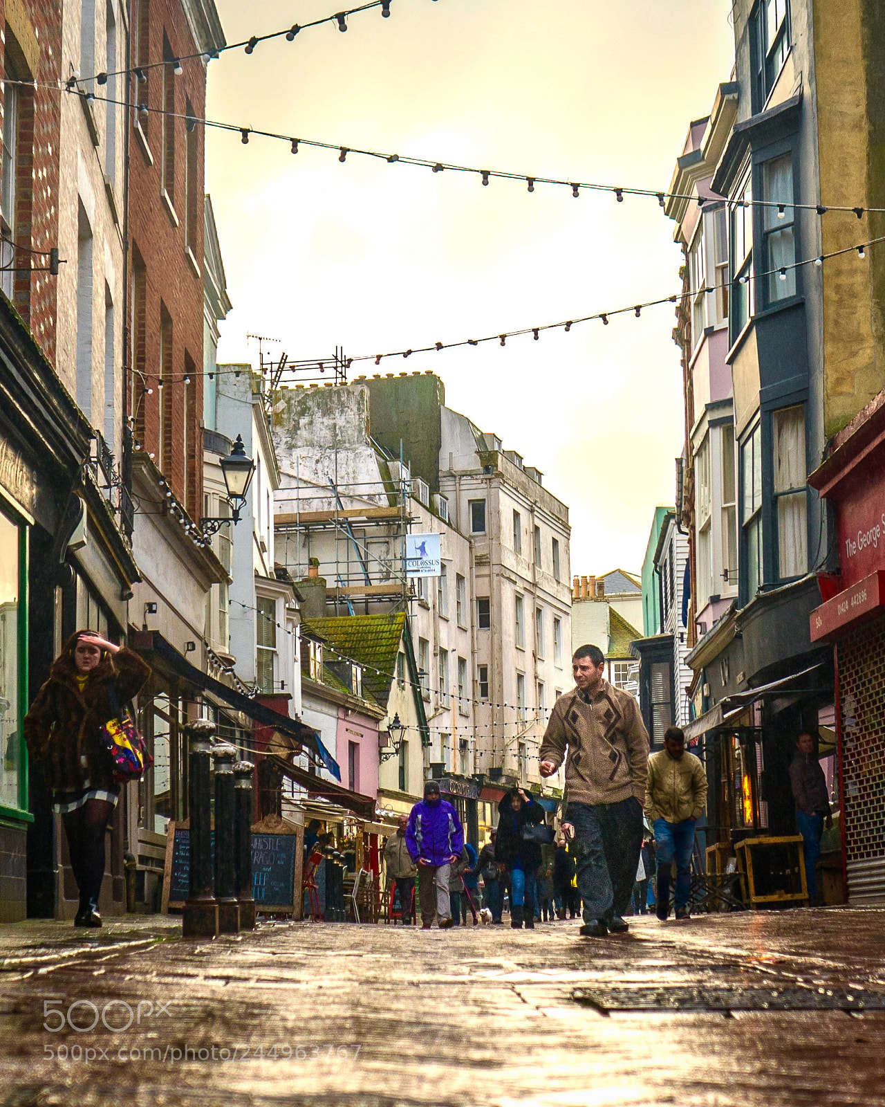 Sony a7 sample photo. Wet day in old photography