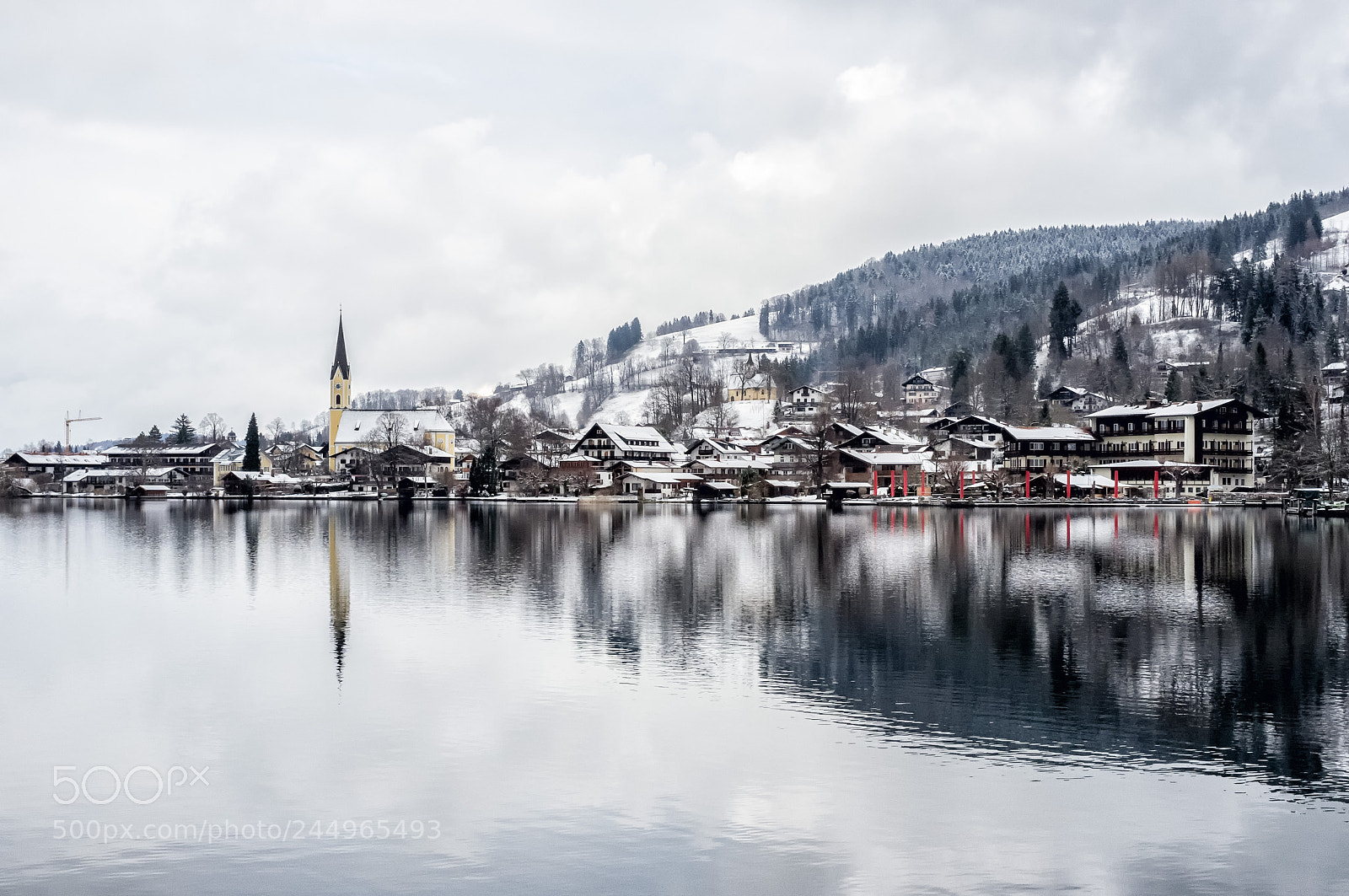 Fujifilm FinePix X100 sample photo. Schliersee reflection photography