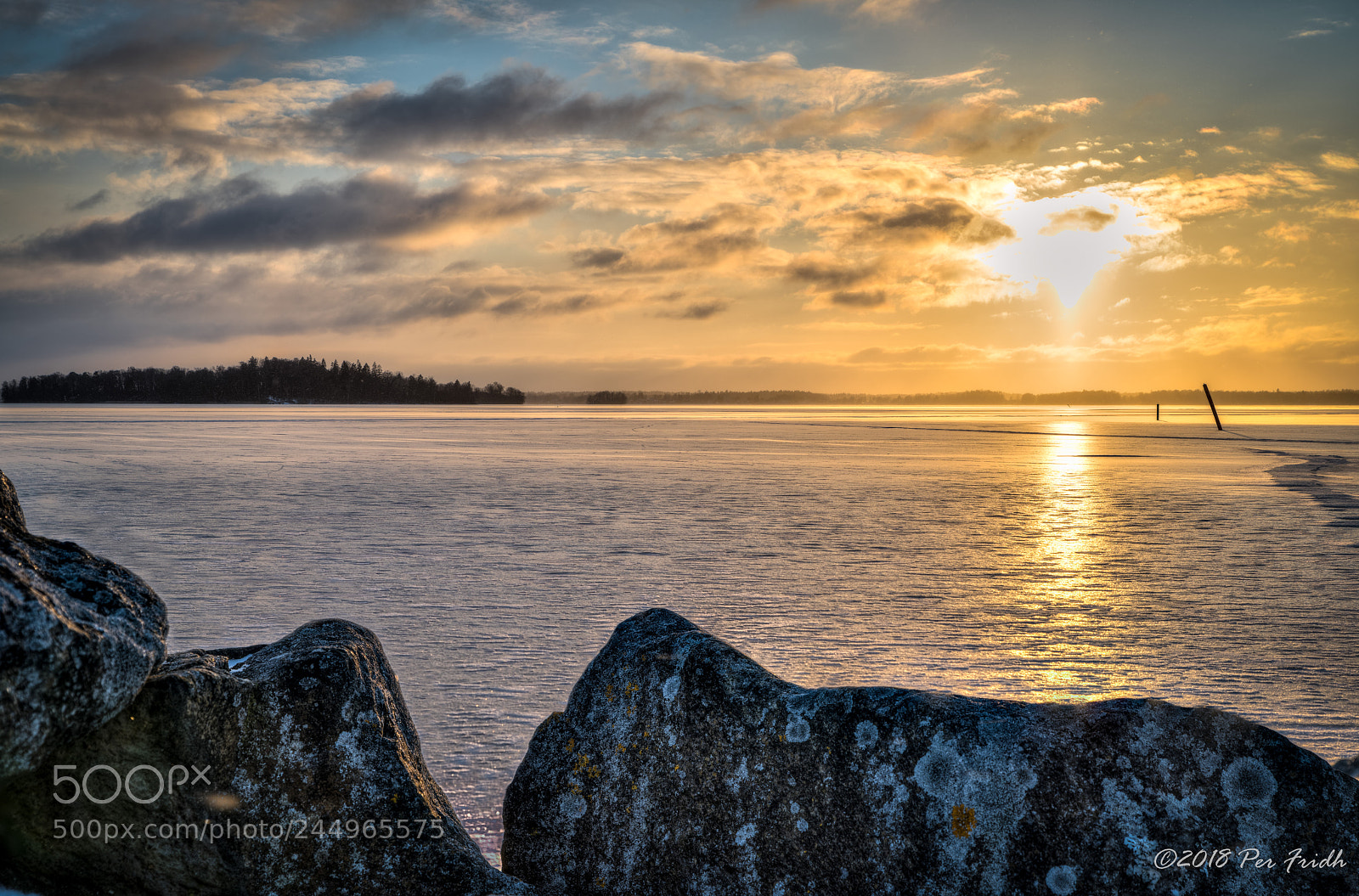 Nikon D850 sample photo. Frozen lake photography