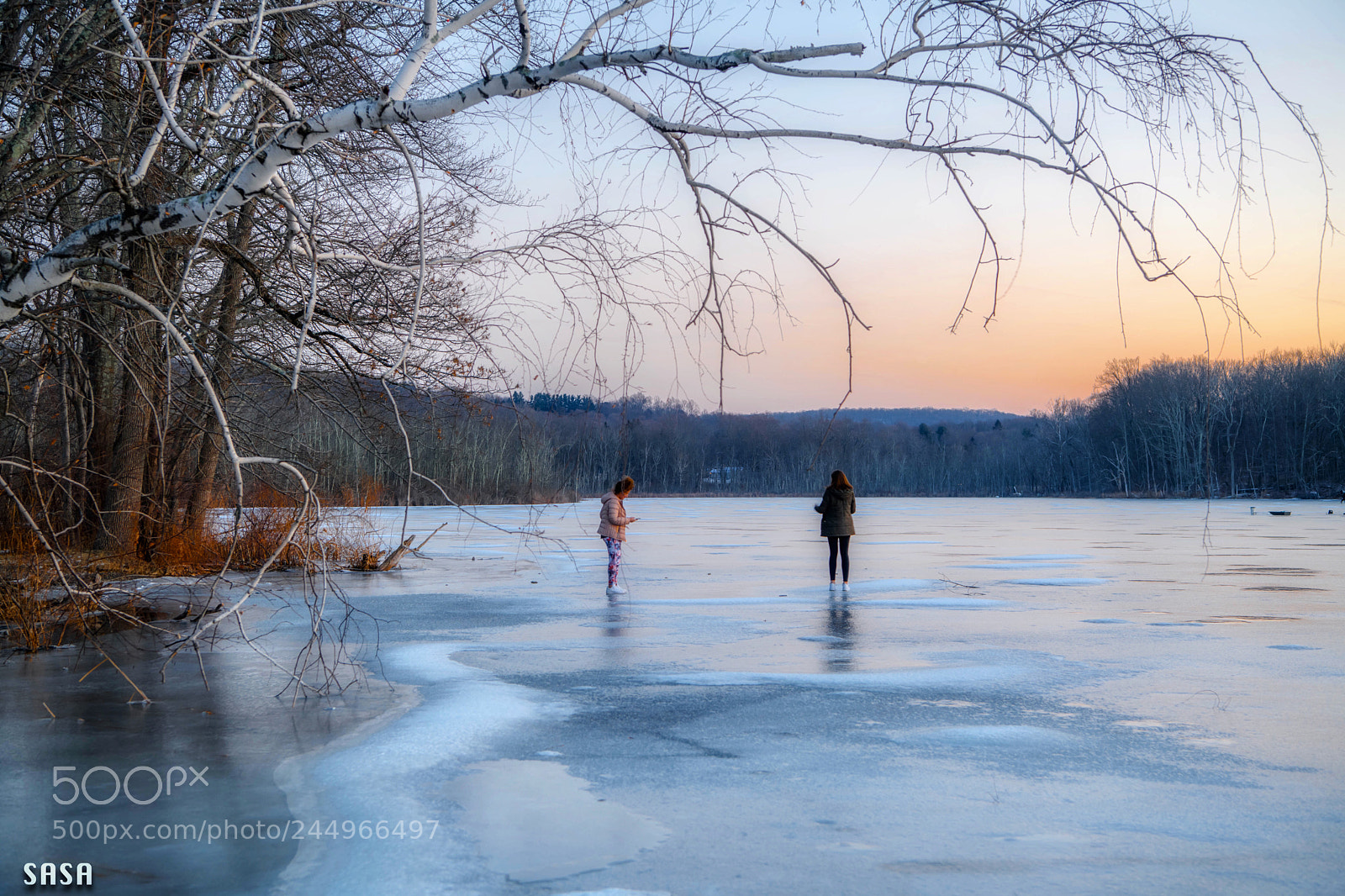 Nikon D850 sample photo. Frozen lake photography