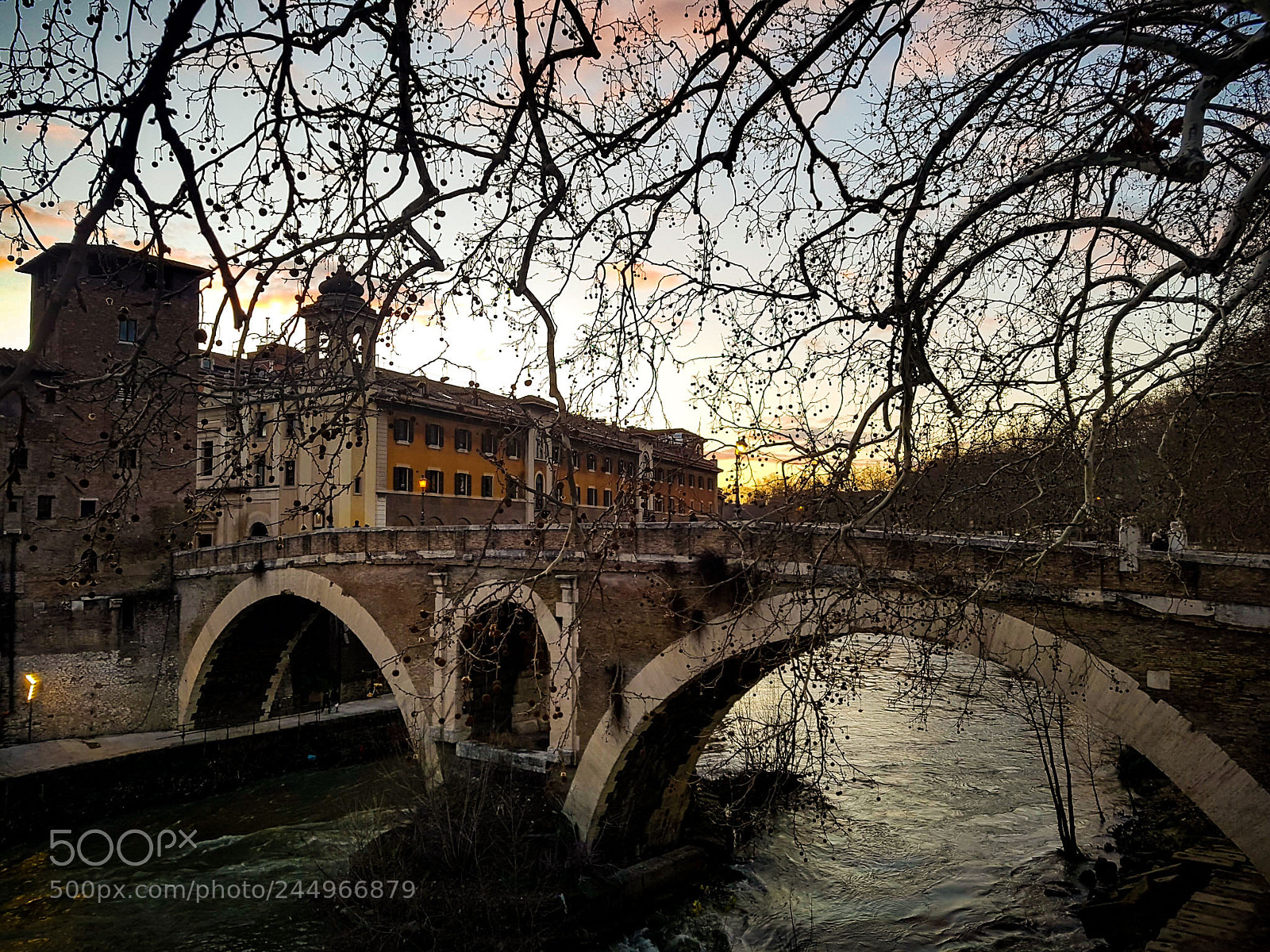 Samsung Galaxy S7 Edge sample photo. Winter sunset in rome photography