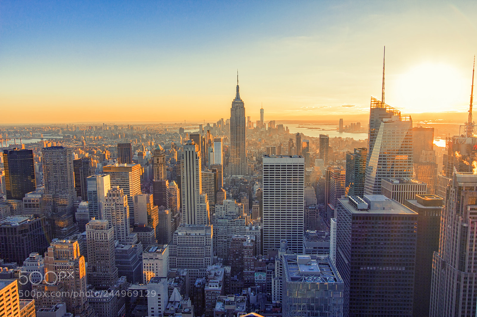 Canon EOS 550D (EOS Rebel T2i / EOS Kiss X4) sample photo. Manhattan sunset photography