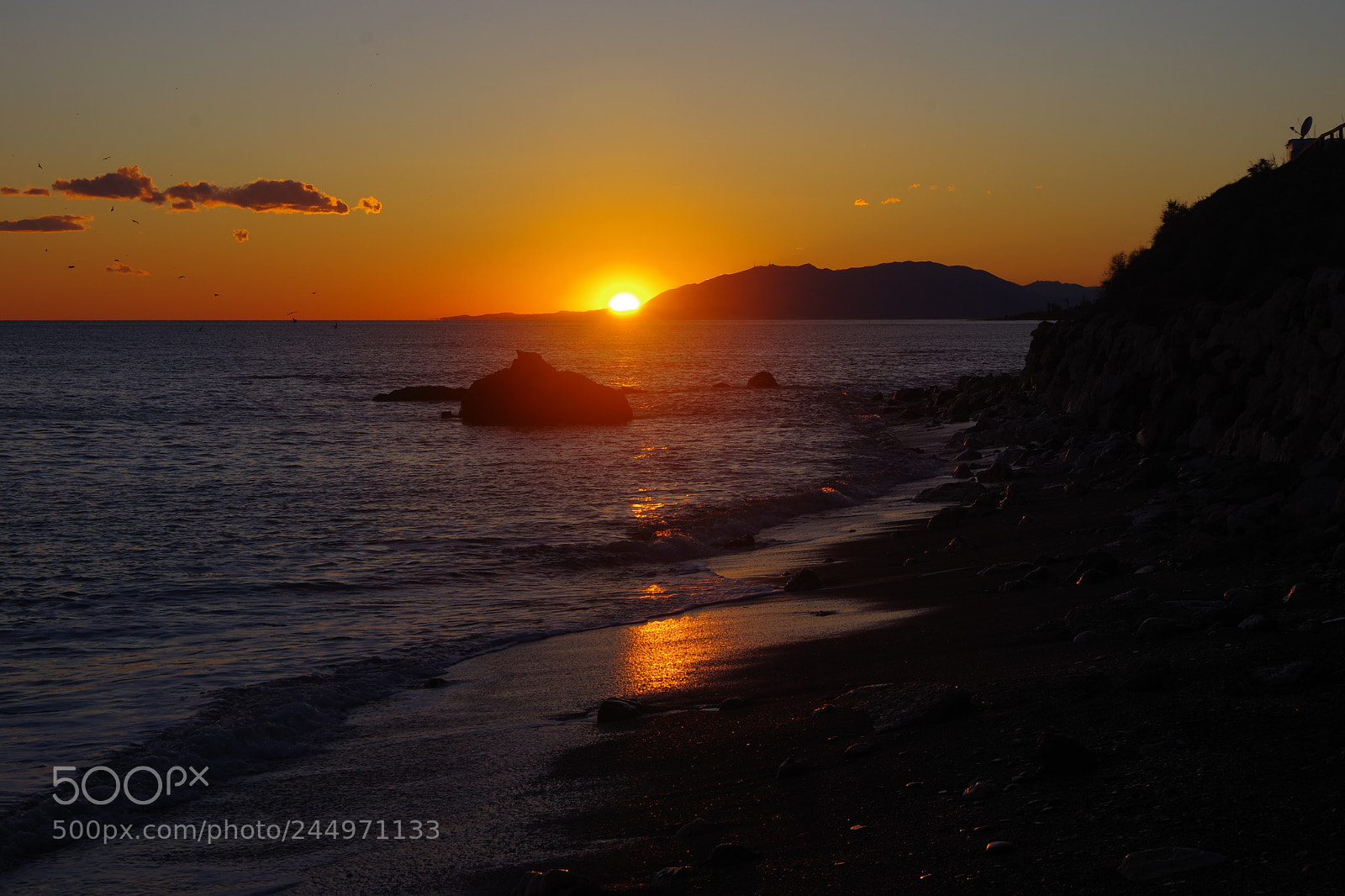 Pentax K-70 sample photo. Puesta de sol, invierno photography