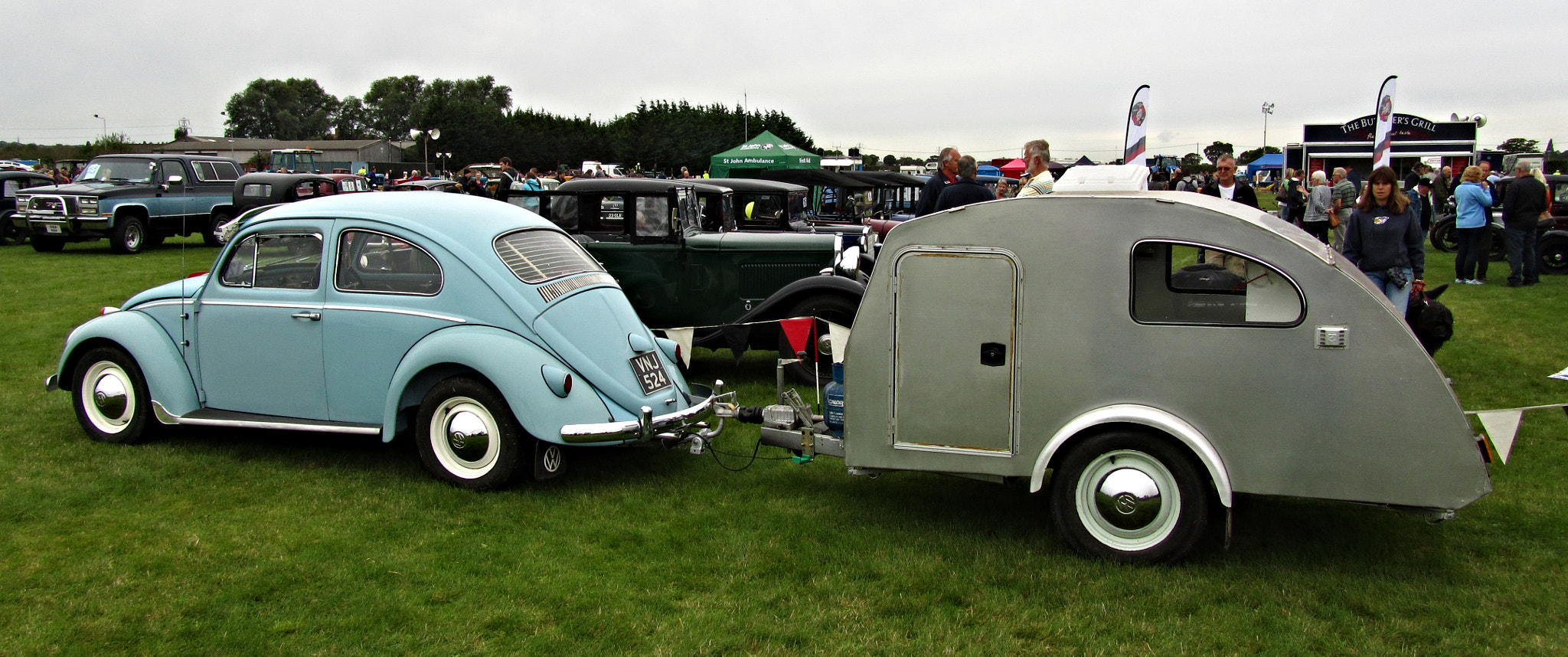 Canon PowerShot SX210 IS sample photo. Old vw beetle and matching trailer photography