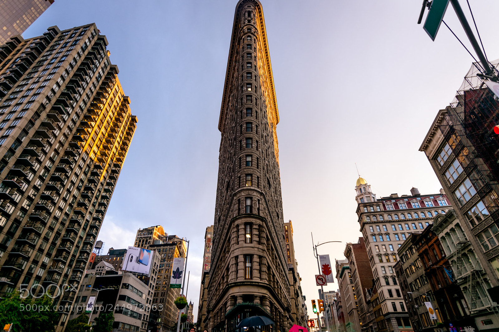 Nikon D3400 sample photo. The flat iron building photography