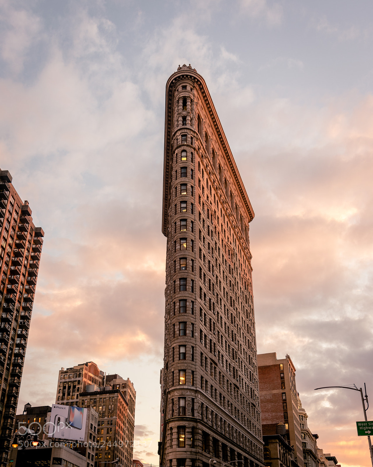 Nikon D3400 sample photo. The flat iron building photography