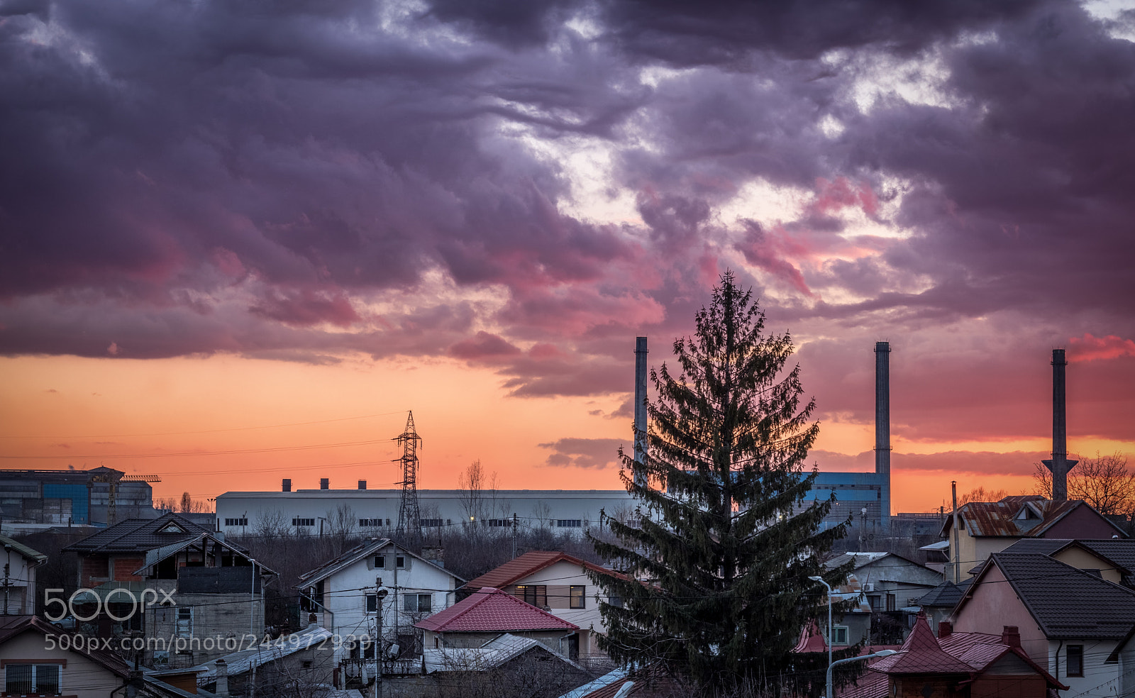 Canon EOS 200D (EOS Rebel SL2 / EOS Kiss X9) sample photo. Sunset over targoviste photography