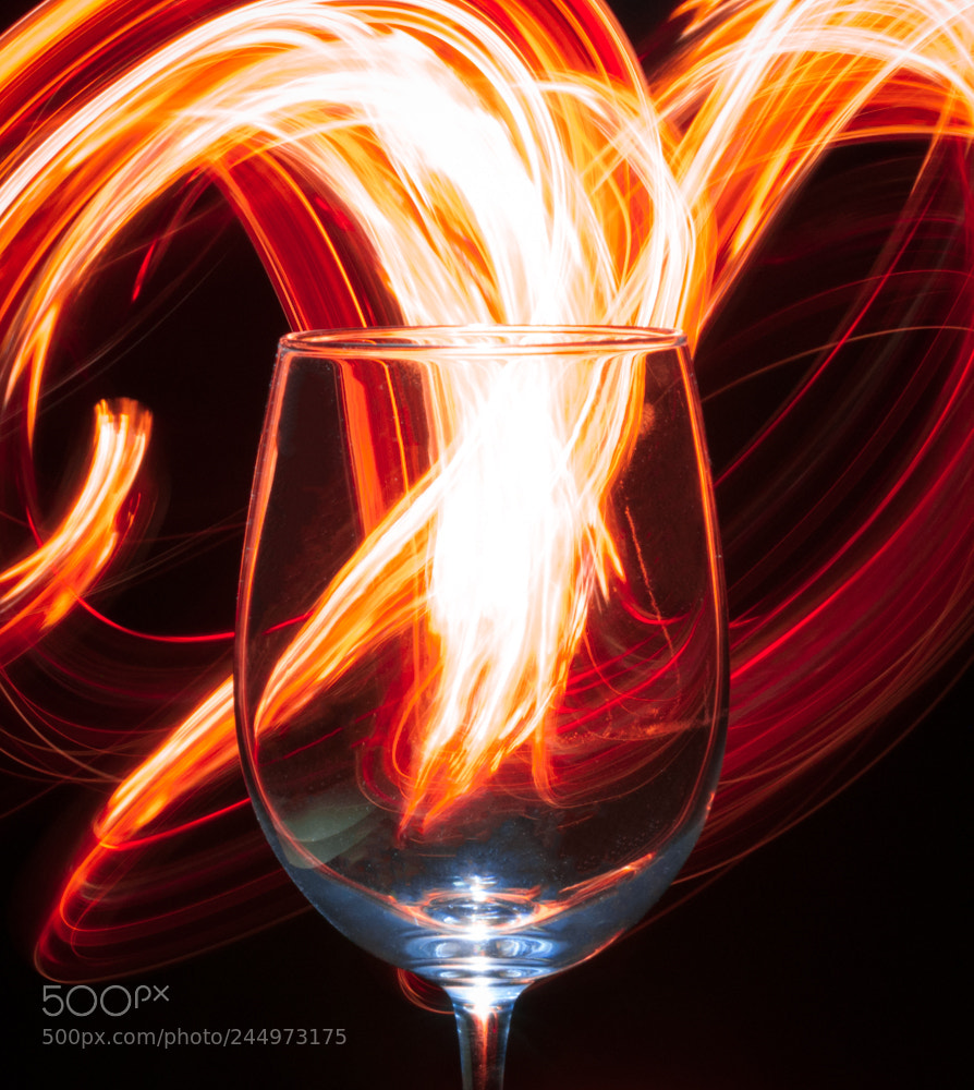 Nikon D5000 sample photo. Wine glass actions photography