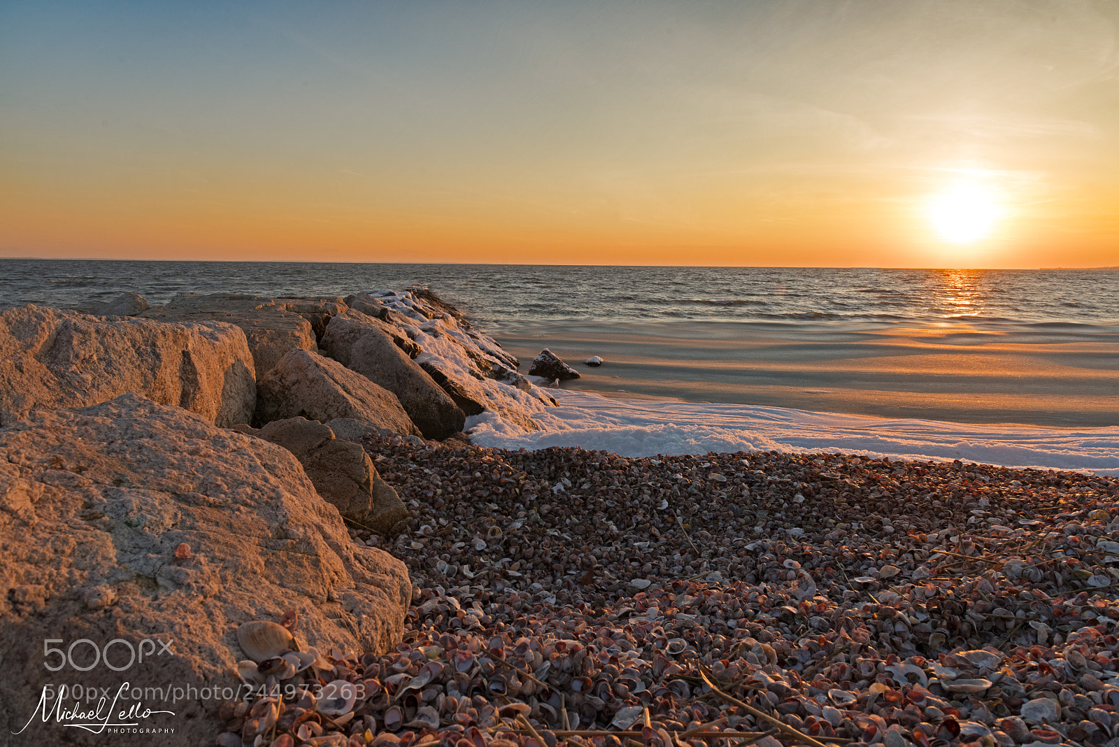 Nikon D810 sample photo. Sunset slush photography