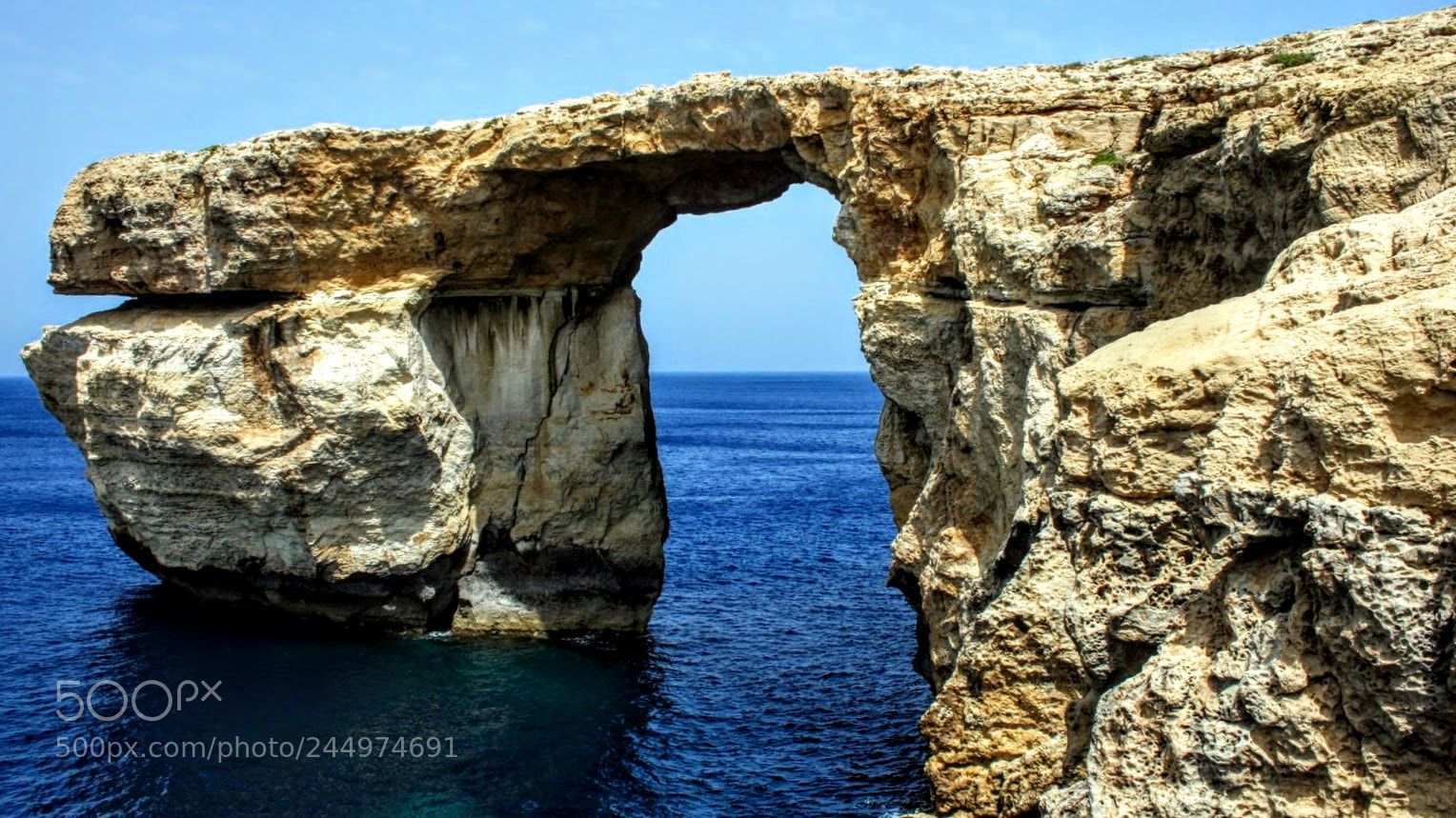 Canon EF-S 18-55mm F3.5-5.6 II sample photo. Azure window photography