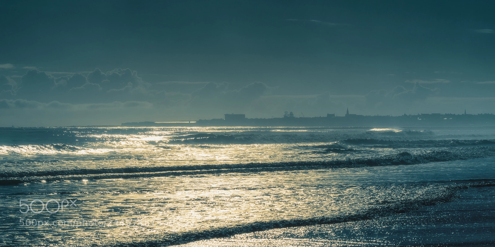 Pentax K-1 sample photo. Setting sun over peterhead photography