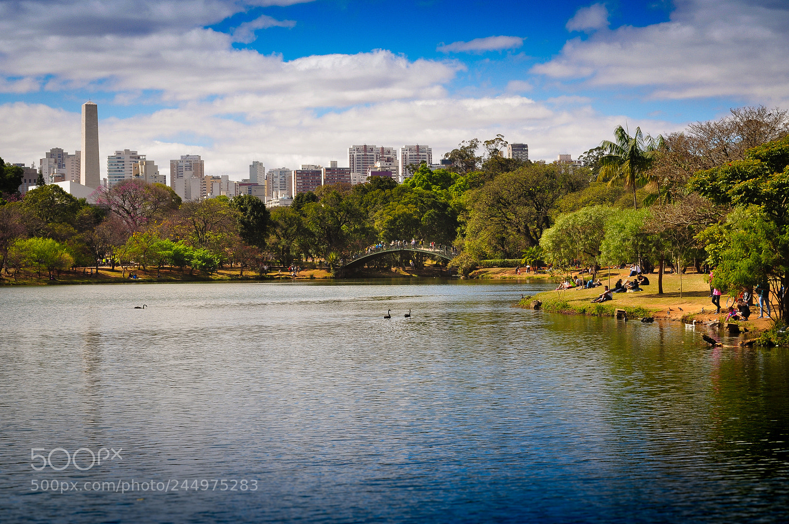 Nikon D5000 sample photo. Ibirapuera park lake photography
