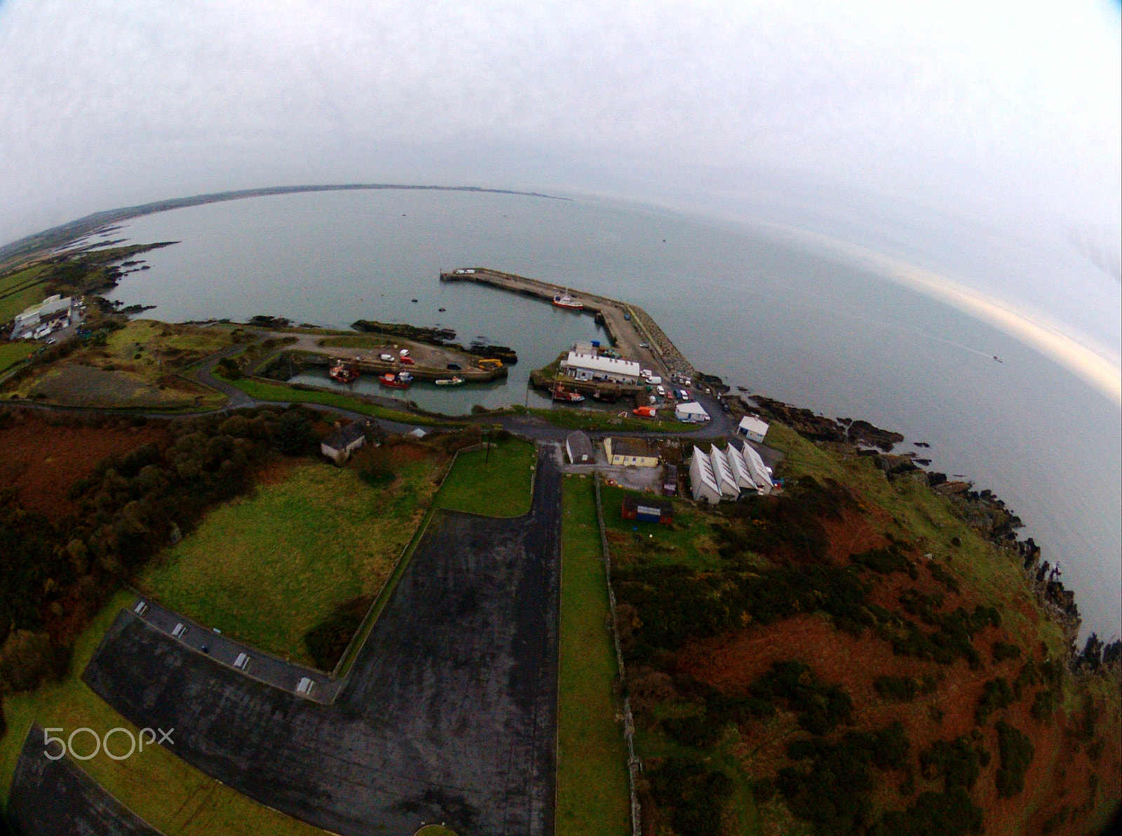 PARROT Bebop 2 sample photo. Clogherhead harbour photography