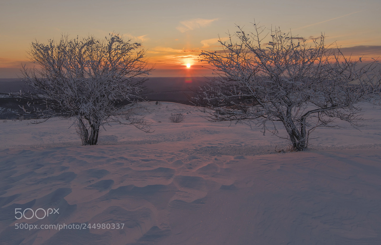 Nikon D850 sample photo. Sunset from mt. slavnik photography