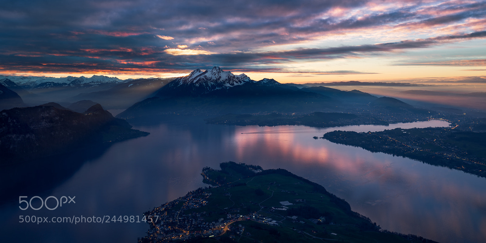 Olympus OM-D E-M1 Mark II sample photo. Pilatus sunset photography