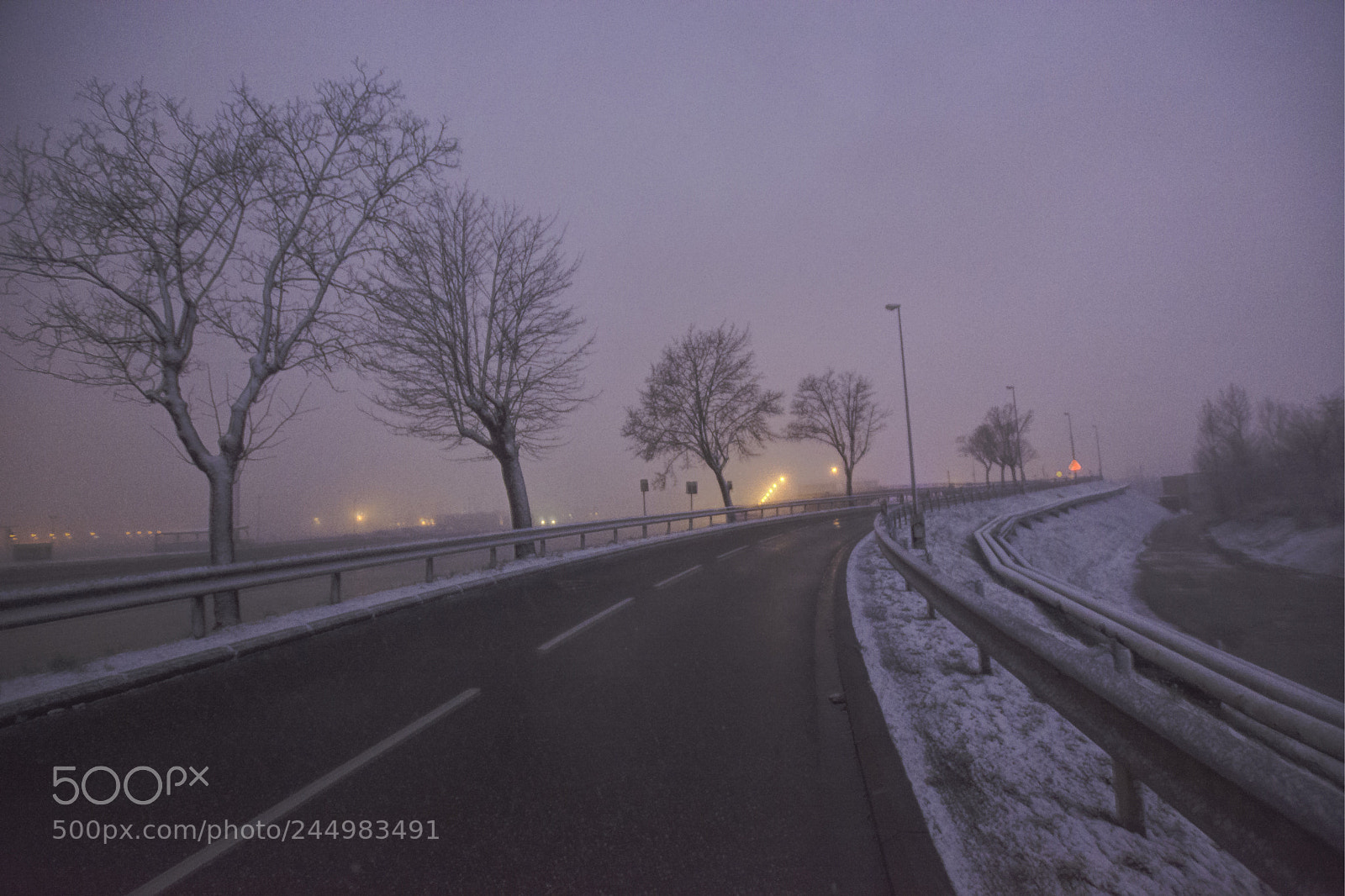 Nikon D7100 sample photo. Snowy night photography