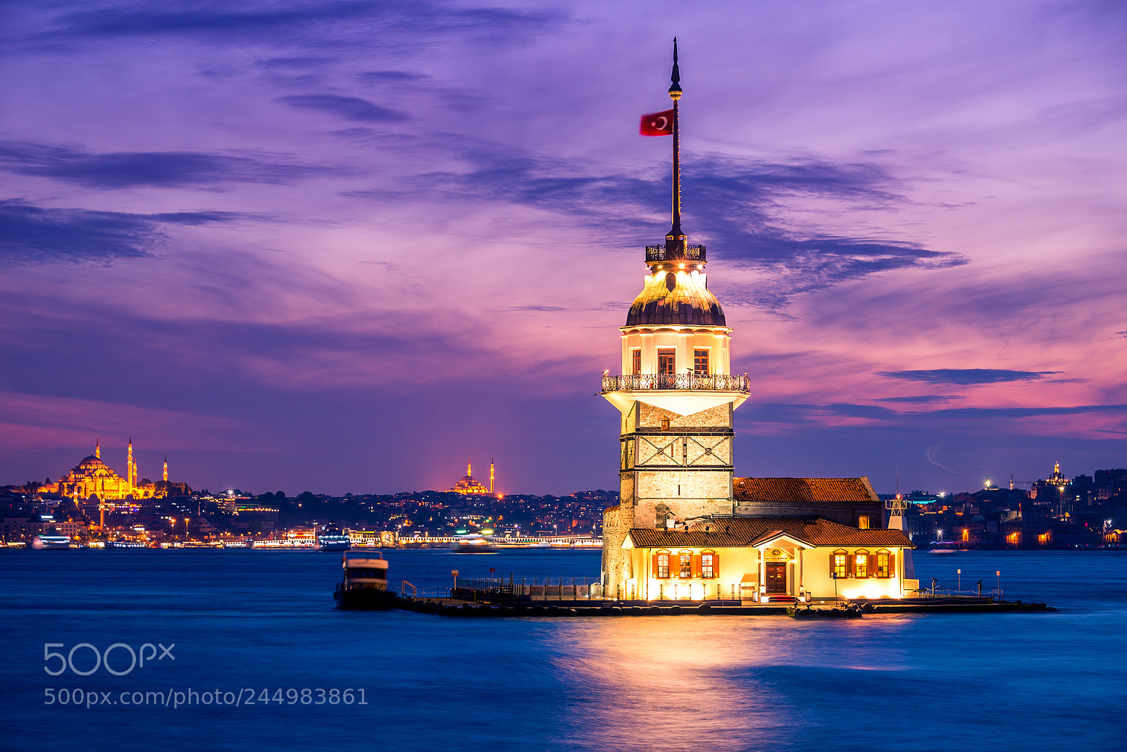 Nikon D610 sample photo. Kiz kulesi istanbul photography
