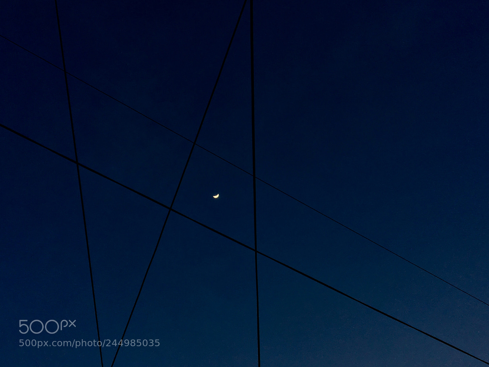Apple iPhone 6s sample photo. The moon, between threads. ? photography