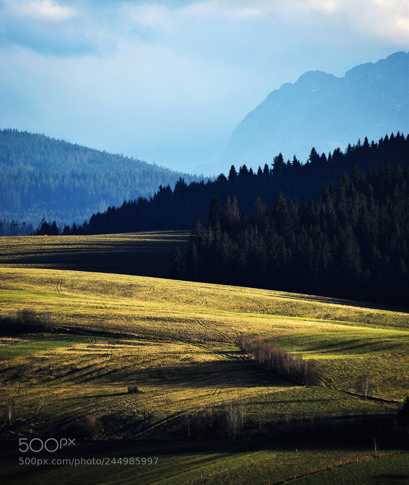 Nikon D5500 sample photo. Evening sun on mountain photography