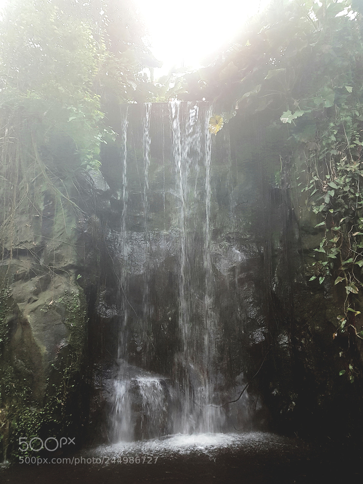 Samsung Galaxy S8 sample photo. Waterfall sunrise photography
