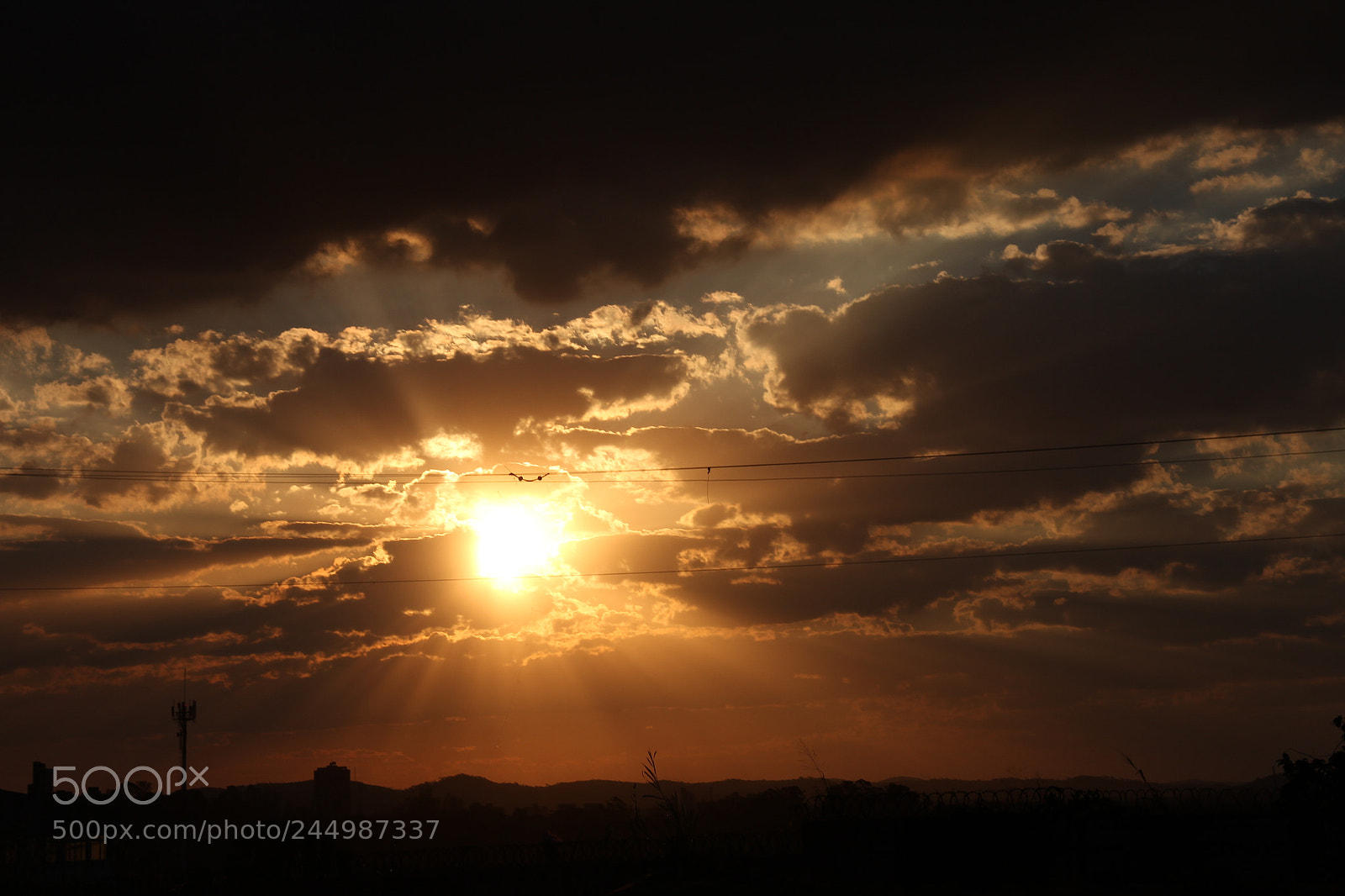 Canon EF-S 18-135mm F3.5-5.6 IS sample photo. Burning sky photography