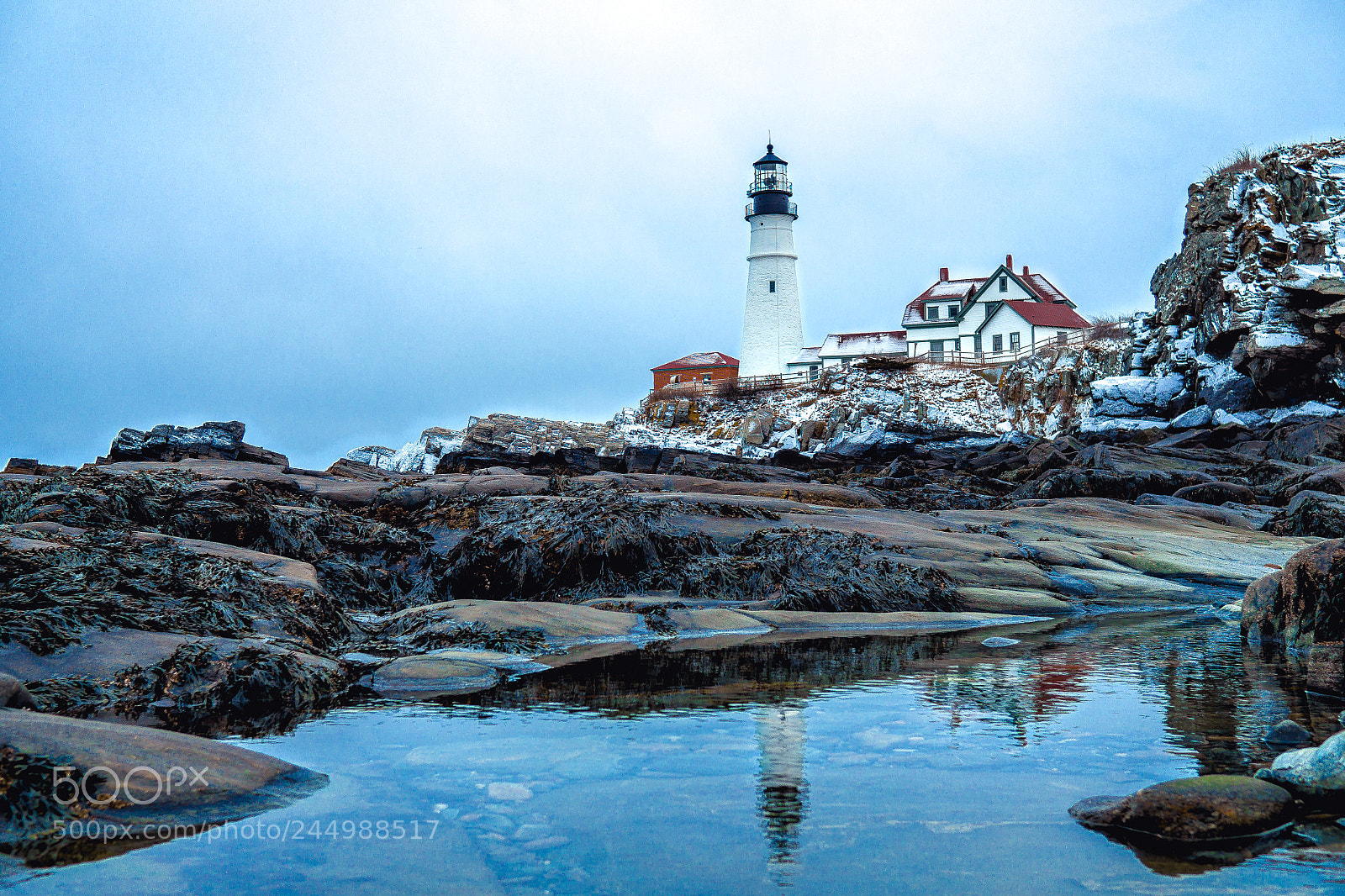Olympus OM-D E-M10 II sample photo. Portland head light photography
