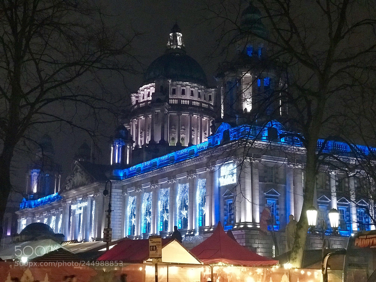 Apple iPhone 7 Plus sample photo. Christmas market in belfast photography