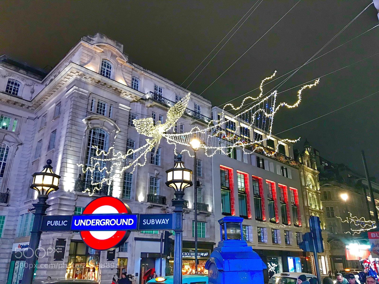 Apple iPhone 7 Plus sample photo. Christmas time in london photography