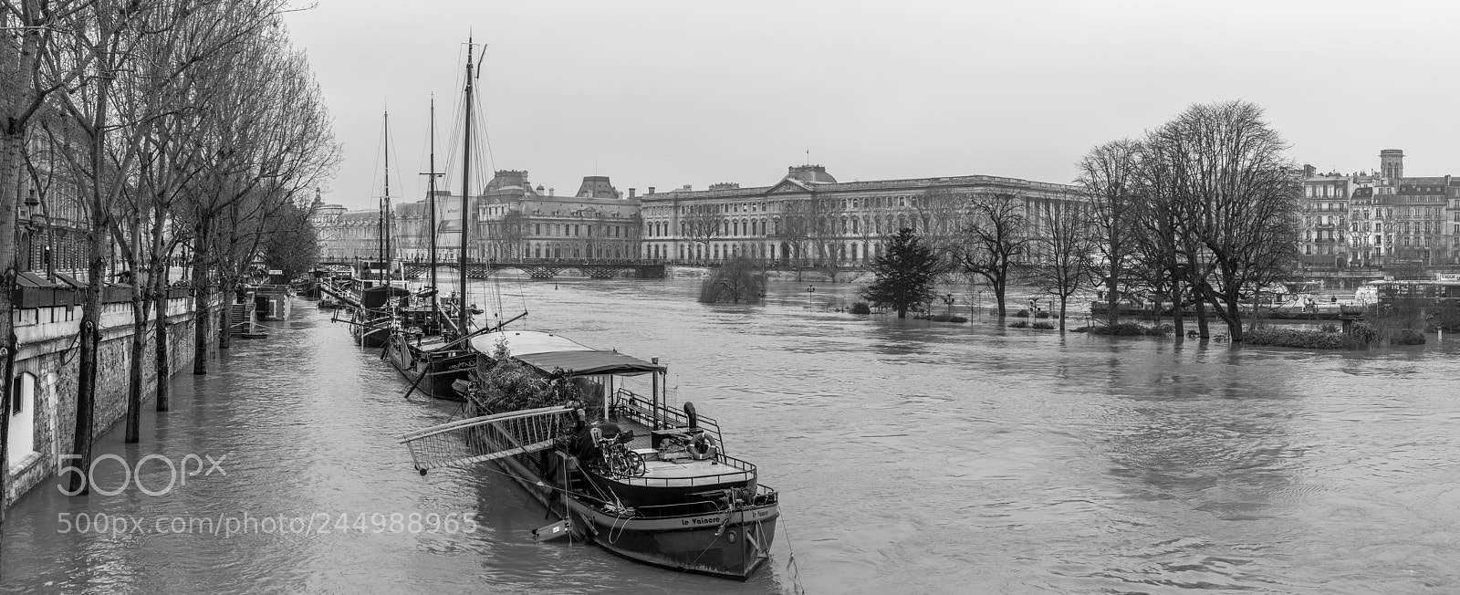Pentax K-3 sample photo. Paris flood photography