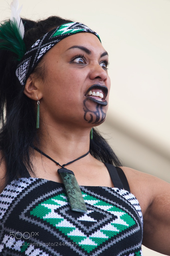 Nikon D600 sample photo. Maori woman in traditional photography
