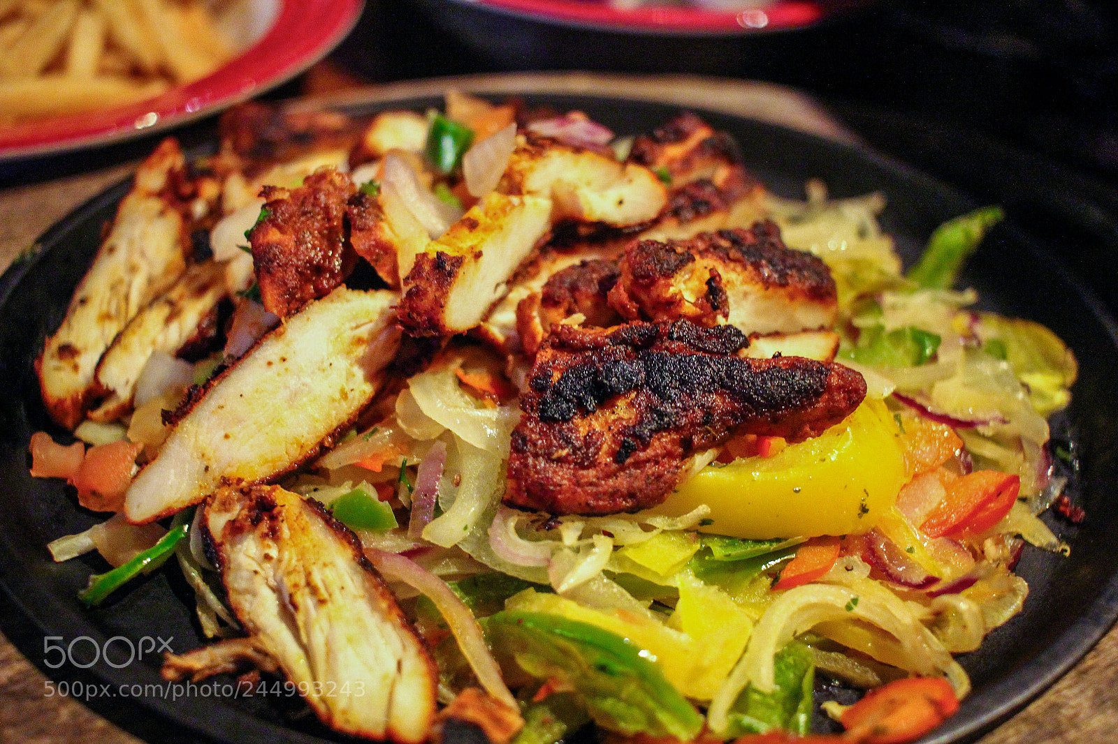Canon EOS 60D sample photo. Chicken fajitas photography