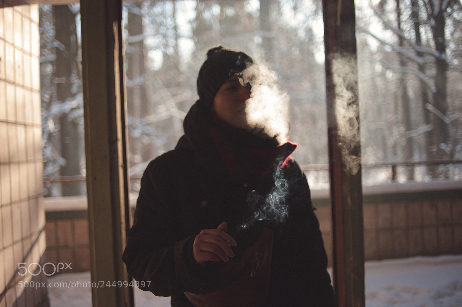 Nikon D700 sample photo. Smoke and lights photography