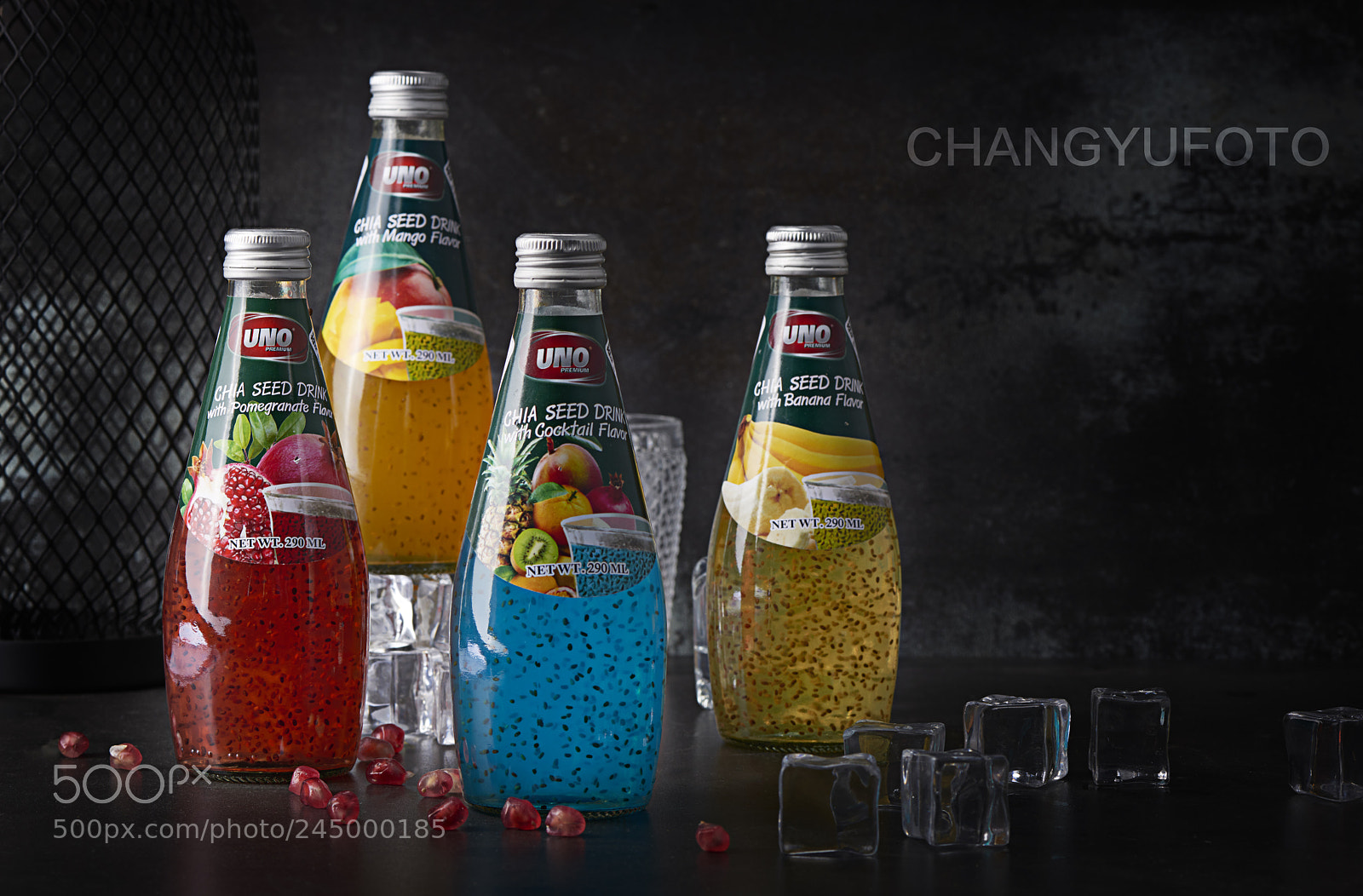 Nikon D800E sample photo. Chia weeds soft drinks photography
