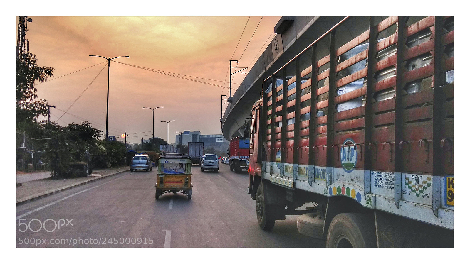 Xiaomi Redmi Note 4 sample photo. Moring roads photography
