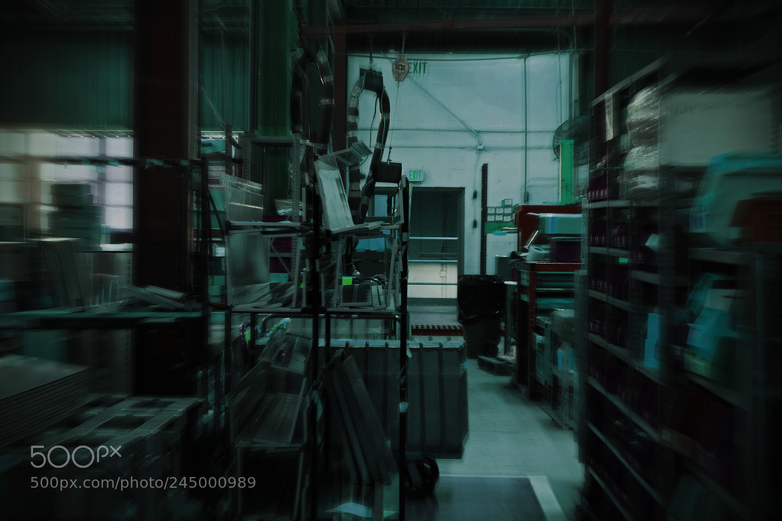 Pentax K-500 sample photo. Escape door photography