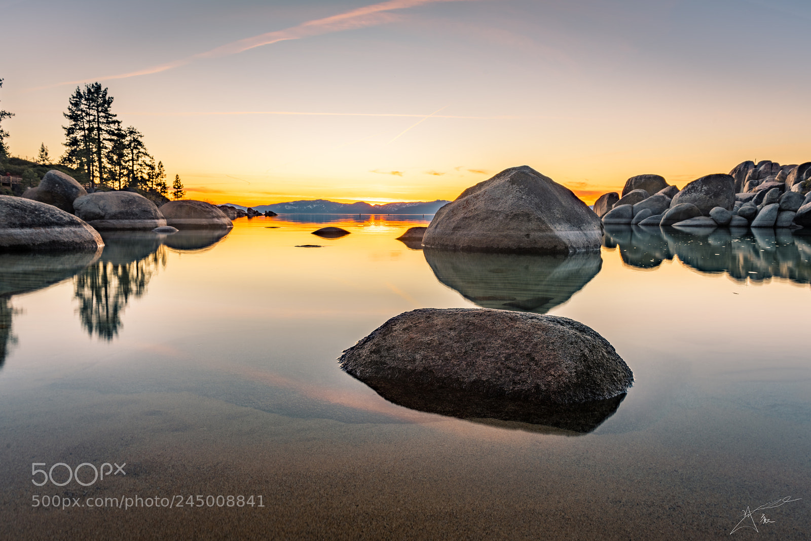 Nikon D810 sample photo. Sand harbor sunset 2 photography