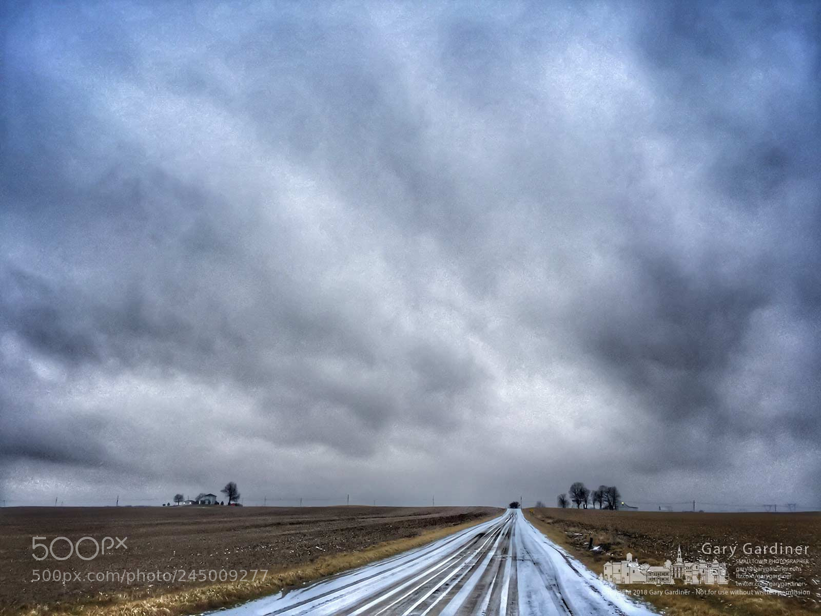 Apple iPhone 6 Plus sample photo. Snowy country road photography